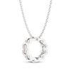 Thumbnail Image 3 of THE LEO Diamond Twist Circle Necklace 1/2 ct tw 14K White Gold 19&quot;