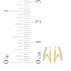 Thumbnail Image 5 of Diamond Two-Row Split J-Hoop Huggie Earrings 1/6 ct tw 10K Yellow Gold