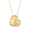 Thumbnail Image 1 of Le Vian Diamond Scatter Tilted Heart Necklace 1-1/5 ct tw 14K Honey Gold 19&quot;