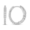 Thumbnail Image 3 of KAY Lab-Grown Diamonds Inside-Out Hoop Earrings 1/2 ct tw 10K White Gold