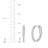 Thumbnail Image 4 of KAY Lab-Grown Diamonds Inside-Out Hoop Earrings 1/2 ct tw 10K White Gold