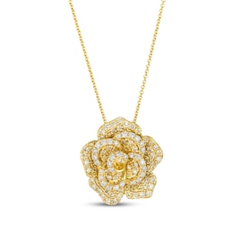 Le Vian Vault Diamond Flower Necklace 1 ct tw 14K Honey Gold 20&quot;