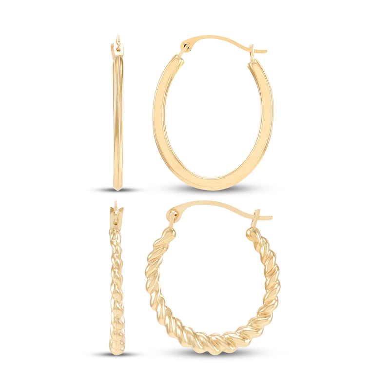 Main Image 3 of Hoop Earrings Gift Set 10K Yellow Gold