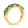 Thumbnail Image 1 of Le Vian Venetian Mosaic Emerald & Diamond Ring 1/4 ct tw 14K Honey Gold