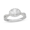 Thumbnail Image 0 of Neil Lane Artistry Oval-Cut Lab-Grown Diamond Halo Engagement Ring 1-1/2 ct tw 14K White Gold