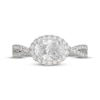 Thumbnail Image 2 of Neil Lane Artistry Oval-Cut Lab-Grown Diamond Halo Engagement Ring 1-1/2 ct tw 14K White Gold