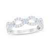 Thumbnail Image 1 of THE LEO First Light Diamond Scalloped Anniversary Ring 5/8 ct tw 14K White Gold