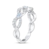 Thumbnail Image 2 of THE LEO First Light Diamond Scalloped Anniversary Ring 5/8 ct tw 14K White Gold