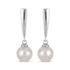 Thumbnail Image 2 of Cultured Pearl Drop Earrings Sterling Silver