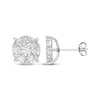 Thumbnail Image 0 of Lab-Created Diamonds by KAY Multi-Stone Circle Stud Earrings 1-1/2 ct tw 10K White Gold