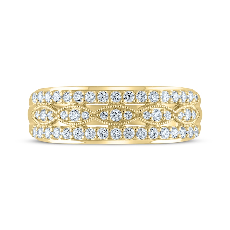 Diamond Anniversary Ring 1/2 ct tw 14K Yellow Gold