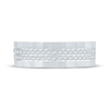 Thumbnail Image 2 of Men's Diamond Angled Sandblast Wedding Band 1/2 ct tw 10K White Gold