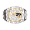 Thumbnail Image 1 of True Fans New England Patriots Championship Ring Sterling Silver & 10K Yellow Gold Ring