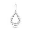 Thumbnail Image 4 of Milestones Diamond Teardrop Necklace 1 ct tw 10K White Gold 18&quot;