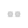 Thumbnail Image 2 of Lab-Grown Diamonds by KAY Halo Stud Earrings 1/3 ct tw 10K White Gold