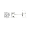 Thumbnail Image 3 of Lab-Grown Diamonds by KAY Halo Stud Earrings 1/3 ct tw 10K White Gold