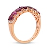 Thumbnail Image 3 of Le Vian Oval-Cut Pink Tourmaline Scalloped Ring 1/4 ct tw Diamonds 14K Strawberry Gold