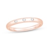 Thumbnail Image 1 of Diamond Three-Stone Anniversary Ring 1/15 ct tw 10K Rose Gold