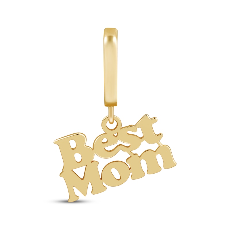 Main Image 1 of Charmed Memories &quot;Best Mom&quot; Charm 10K Yellow Gold