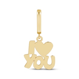 Charmed Memories &quot;I Heart You&quot; Charm 10K Yellow Gold