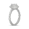 Thumbnail Image 2 of Neil Lane Premiere Pear-Shaped Diamond Double Halo Engagement Ring 1-3/8 ct tw 14K White Gold