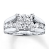 Thumbnail Image 0 of Diamond Engagement Ring 2-3/4 ct tw Princess-cut 14K White Gold