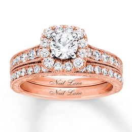 Neil Lane Bridal Set 1-1/8 ct tw Diamonds 14K Rose Gold