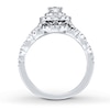 Thumbnail Image 2 of Neil Lane Diamond Bridal Set 1-1/3 Carats tw Oval & Round-cut 14K White Gold