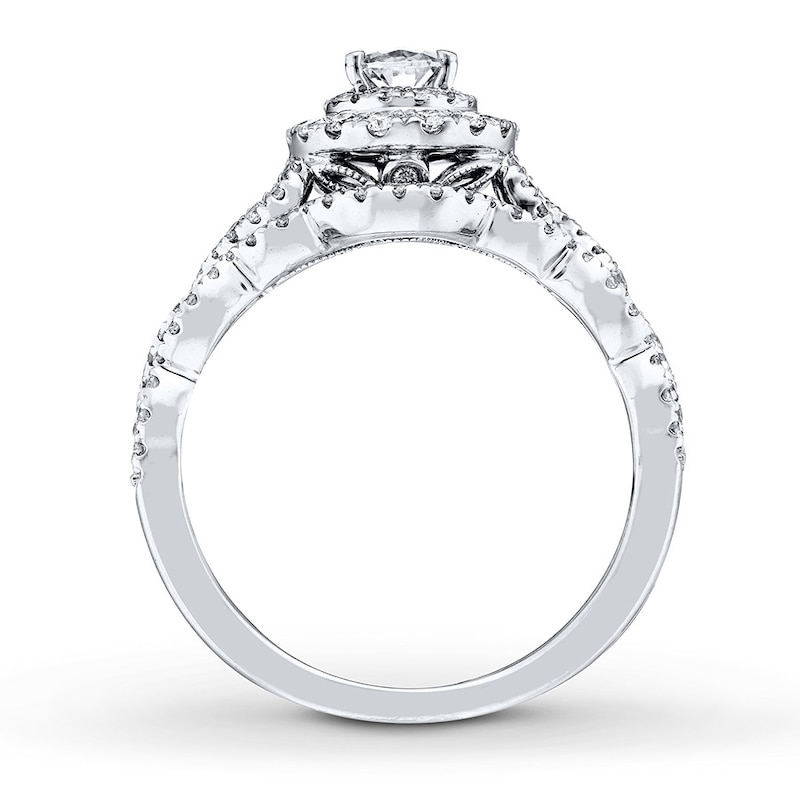 Main Image 2 of Neil Lane Diamond Bridal Set 1-1/3 Carats tw Oval & Round-cut 14K White Gold