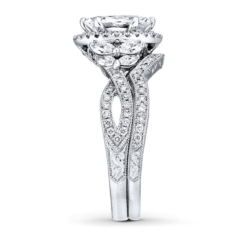 Main Image 3 of Neil Lane Bridal Set 1-1/2 ct tw Diamonds 14K White Gold