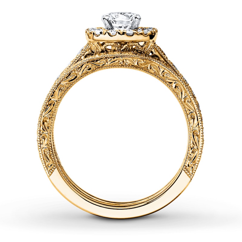 Main Image 2 of Neil Lane Bridal Set 1-1/2 ct tw Diamonds 14K Yellow Gold