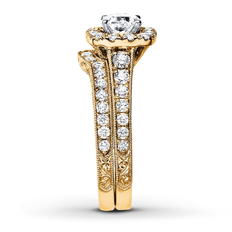 Main Image 3 of Neil Lane Bridal Set 1-1/2 ct tw Diamonds 14K Yellow Gold