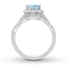 Thumbnail Image 2 of Neil Lane Aquamarine Bridal Set 1 ct tw Diamonds 14K White Gold