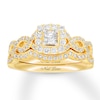 Thumbnail Image 1 of Neil Lane Bridal Set 7/8 ct tw Diamonds 14K Yellow Gold