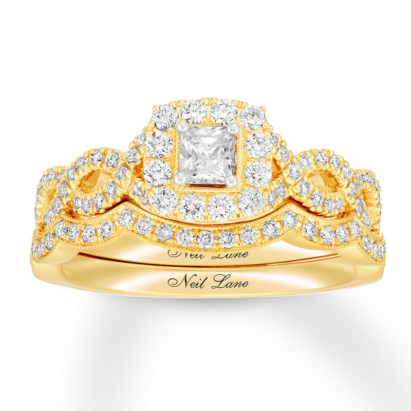 Main Image 1 of Neil Lane Bridal Set 7/8 ct tw Diamonds 14K Yellow Gold