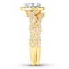 Thumbnail Image 3 of Neil Lane Diamond Bridal Set 7/8 ct tw Pear & Round-cut 14K Yellow Gold