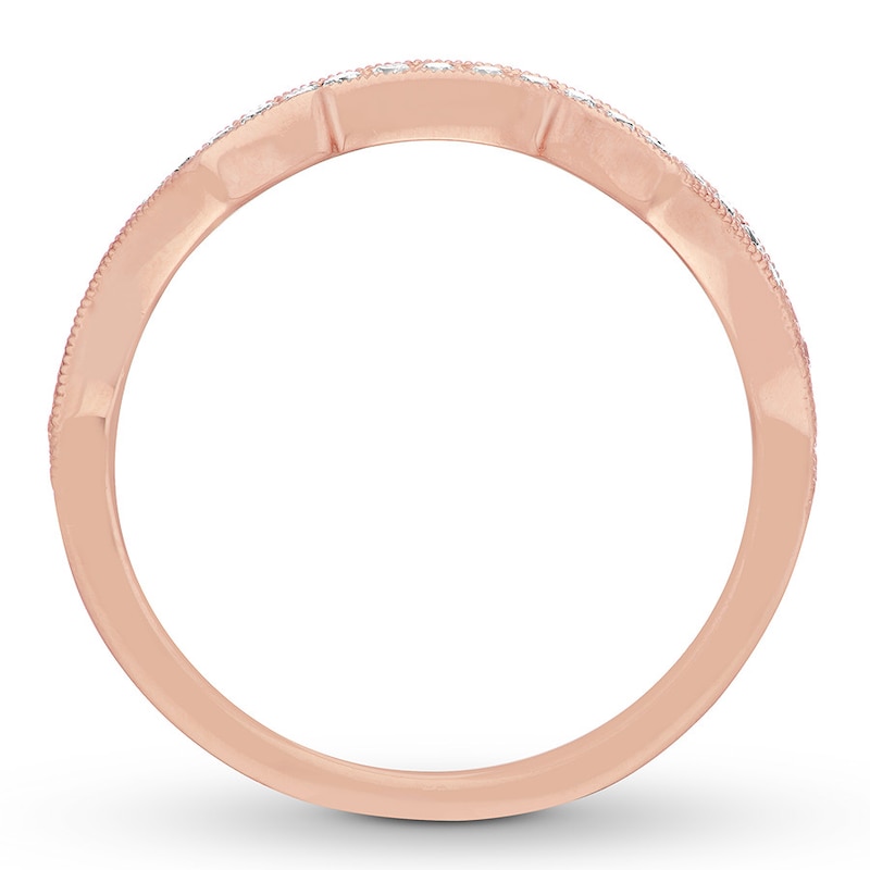 Main Image 2 of Neil Lane Wedding Band 1/6 ct tw 14K Rose Gold