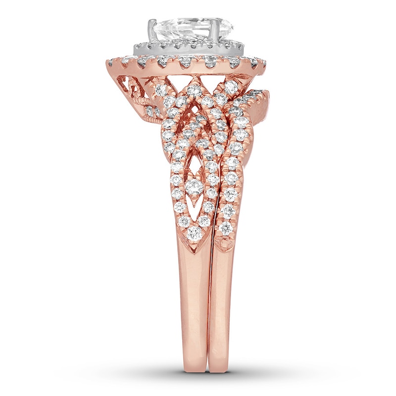 Main Image 3 of Neil Lane Bridal Set 1 ct tw Diamonds 14K Rose Gold