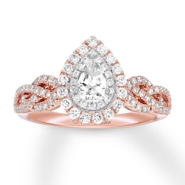 Neil Lane Bridal Ring 7/8 ct tw Diamonds 14K Rose Gold