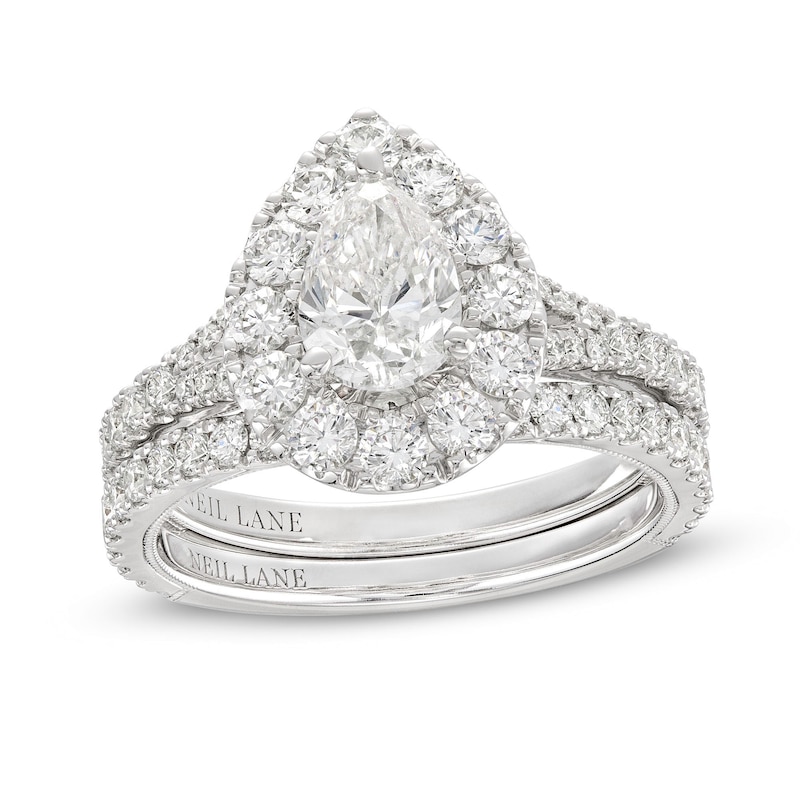 Kay Outlet Neil Lane Pear-Shaped Diamond Engagement Ring 1-7/8 ct tw 14K White Gold