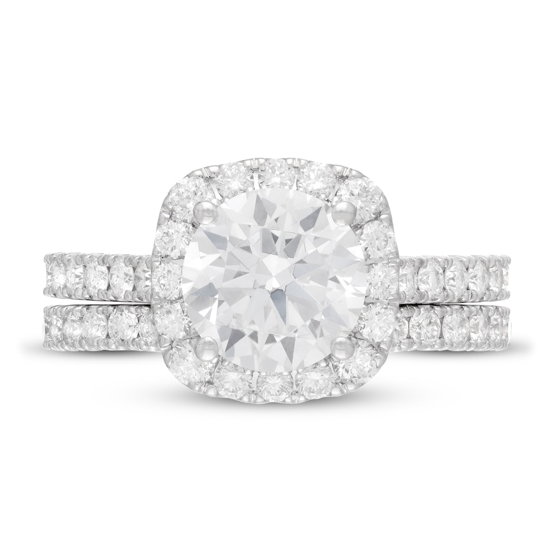 Main Image 3 of Neil Lane Diamond Bridal Set 3-1/5 ct tw Round-cut 14K White Gold