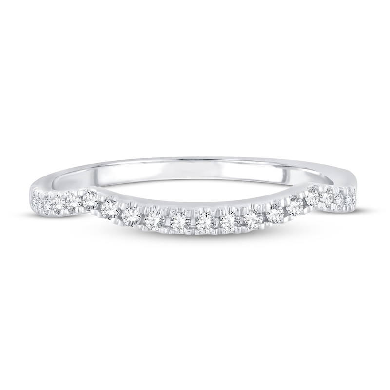 Main Image 3 of Diamond Wedding Band 1/6 ct tw 14K White Gold