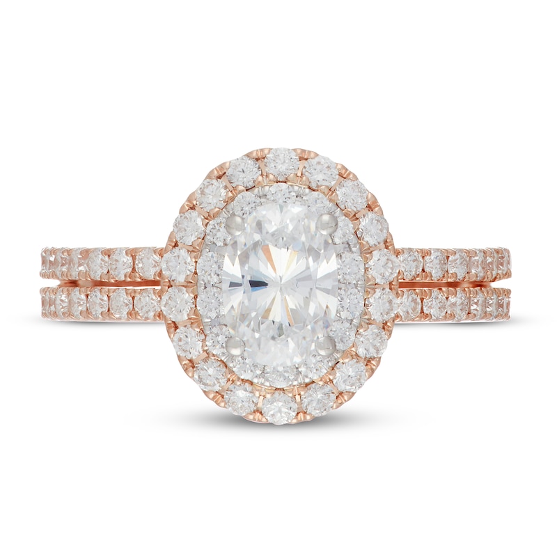 Neil Lane Diamond Engagement Ring 1-3/4 ct tw Oval/Round 14K Two-Tone ...