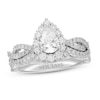 Thumbnail Image 1 of Neil Lane Diamond Bridal Set 1-1/2 ct tw Pear & Round-cut 14K White Gold