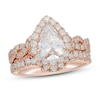 Thumbnail Image 1 of Neil Lane Diamond Bridal Set 2-3/8 ct tw Pear & Round-cut 14K Rose Gold