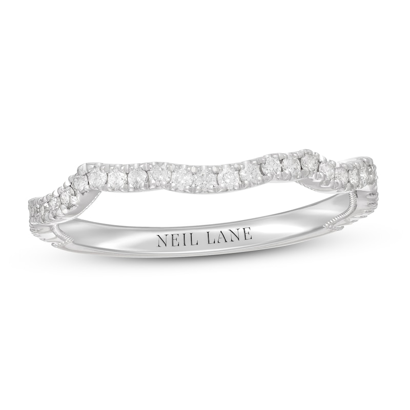 Main Image 1 of Neil Lane Diamond Wedding Band 1/4 ct tw Round-cut 14K White Gold