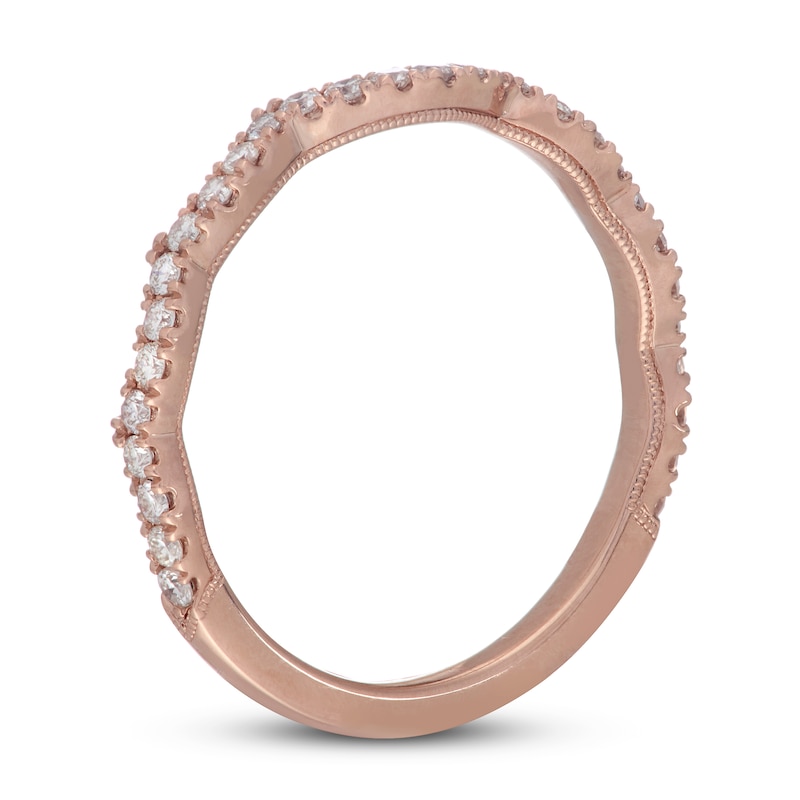 Main Image 2 of Neil Lane Diamond Wedding Band 1/3 ct tw Round-cut 14K Rose Gold