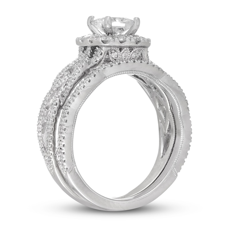 Main Image 2 of Neil Lane Diamond Bridal Set 1-3/8 ct tw Princess & Round 14K White Gold