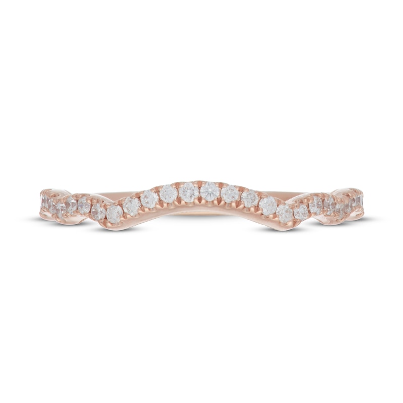 Main Image 3 of Neil Lane Diamond Wedding Band 1/4 ct tw Round-cut 14K Rose Gold