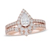 Thumbnail Image 1 of Neil Lane Diamond Bridal Set 1-3/8 ct tw Pear, Round & Marquise 14K Rose Gold